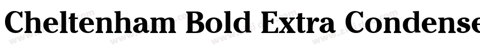 Cheltenham Bold Extra Condensed BT字体转换